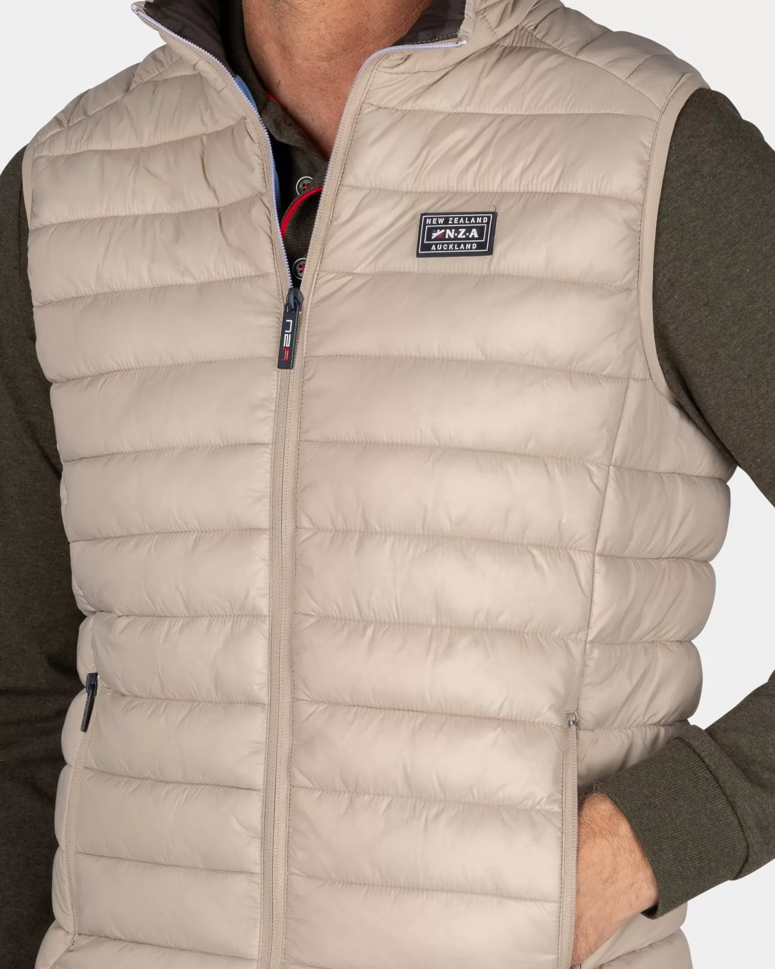 Sand-colored Padded Vest - | NZA New Zealand Aucklanc Best